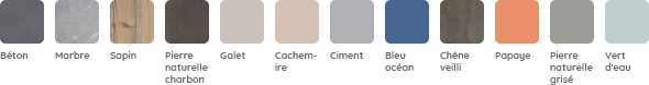 Couleurs disponibles